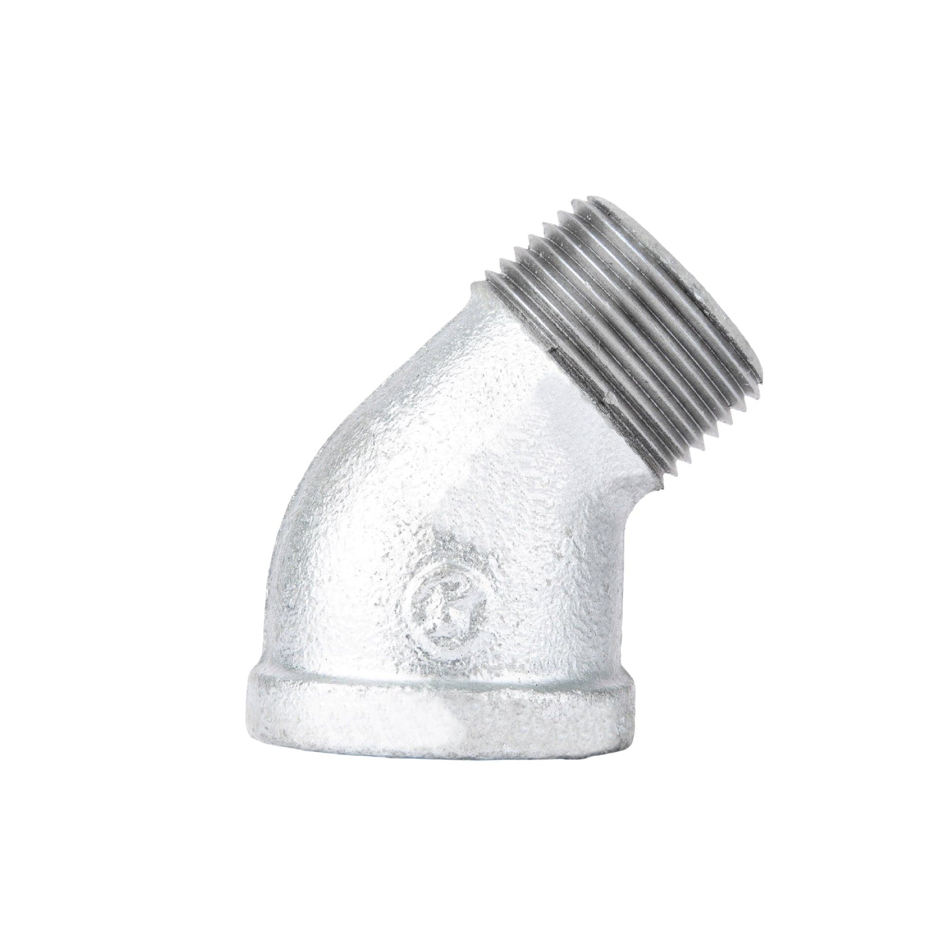2 in. Galvanized Iron 45 Degree Street Elbow PIPE DECOR
