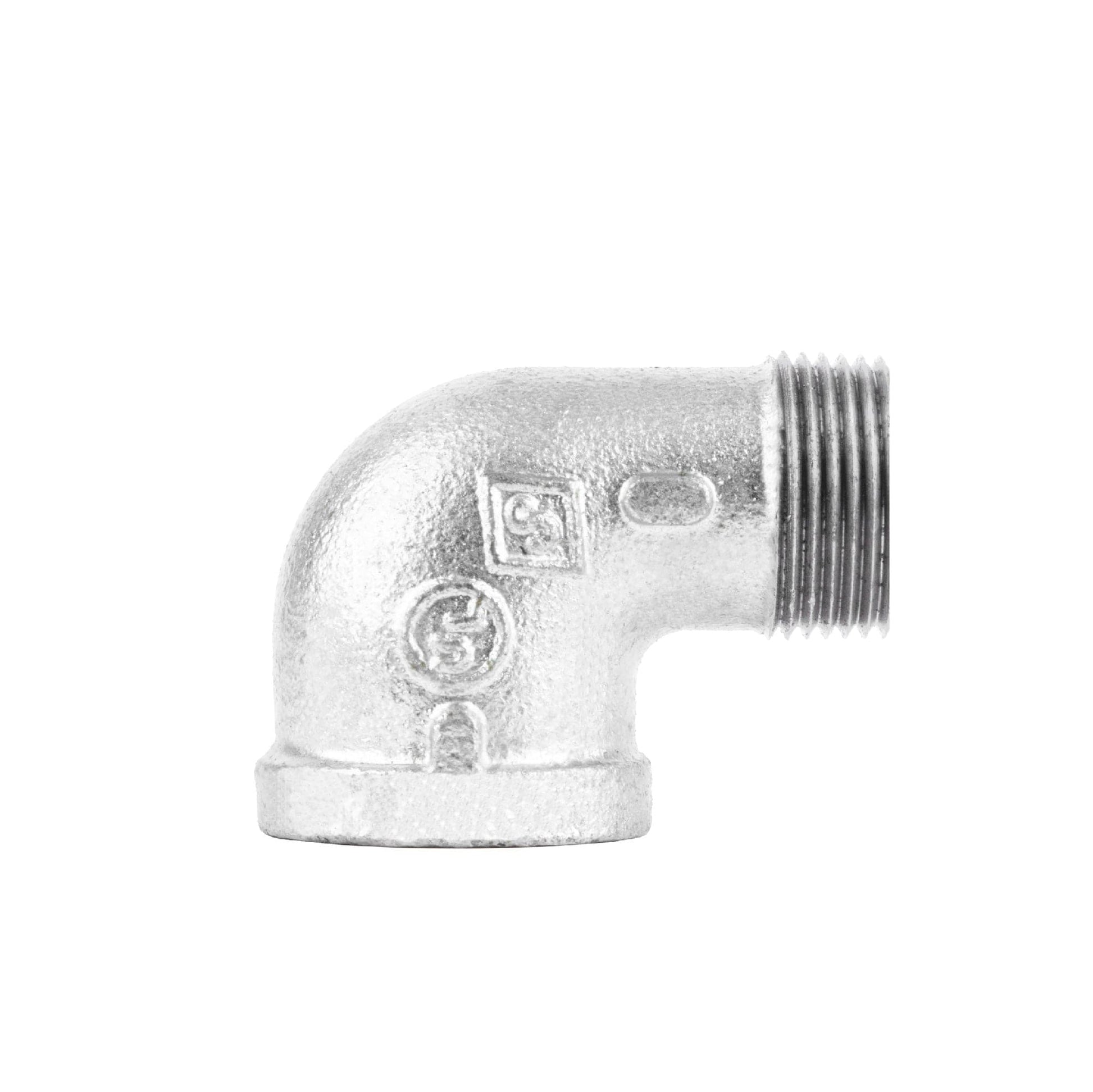 1 1/2 in. Galvanized Iron 90 Degree Street Elbow PIPE DECOR