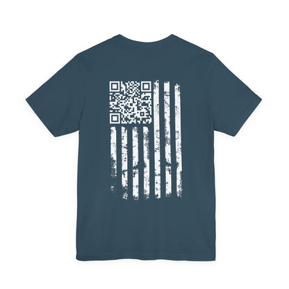 American Flag QR Code T-Shirt The Devil's Pickle