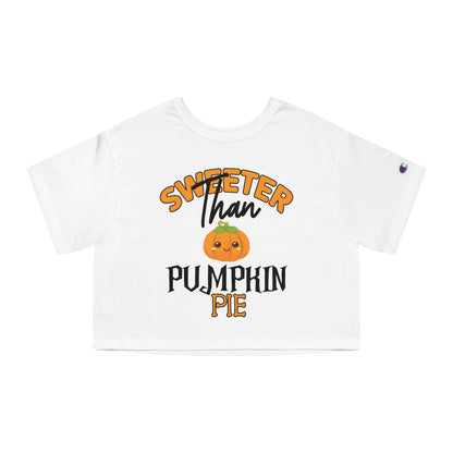 Sweeter Than Pumpkin Pie Cropped T-Shirt The Devil's Pickle
