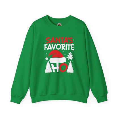 Santa's Favorite Ho Crewneck Sweatshirt The Devil's Pickle