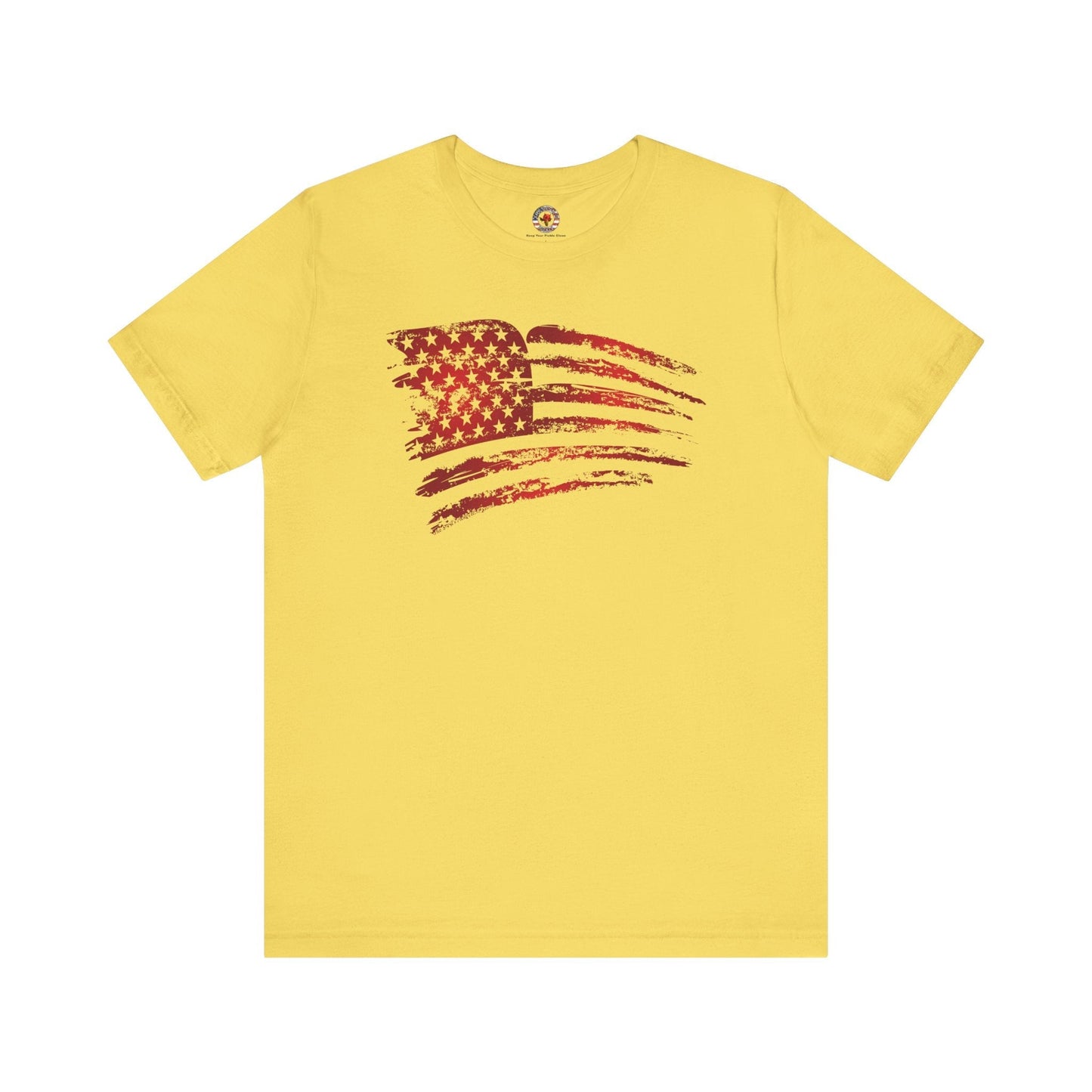 Red American Flag T-Shirt The Devil's Pickle