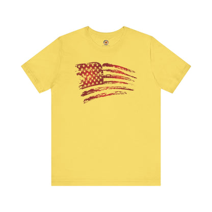 Red American Flag T-Shirt The Devil's Pickle