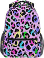 Toddler Backpack for School Rainbow Cheetah Leopard Boys Girls Kids School Bags Bookbag Elementary Children Bookbags Casual Travel Back Pack