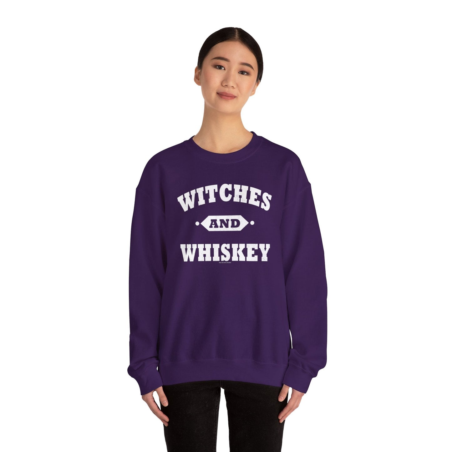 Witches and Whiskey Crewneck Sweatshirt The Devil's Pickle