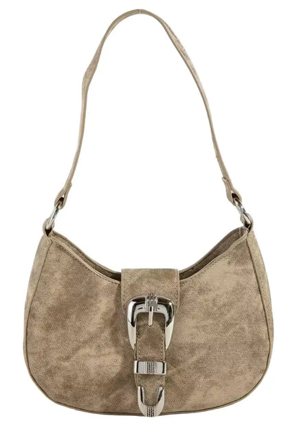 Fame Buckle Detail Hobo Shoulder Bag West2East Surf