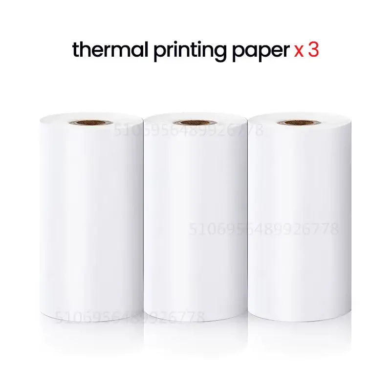 Compact and Colorful Mini Thermal Printer: Bluetooth Wireless Portable Pocket Label Maker for Stickers