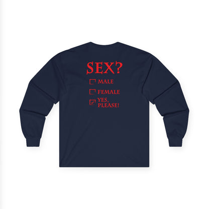 Sex? Yes, Please Long Sleeve Tee The Devil's Pickle