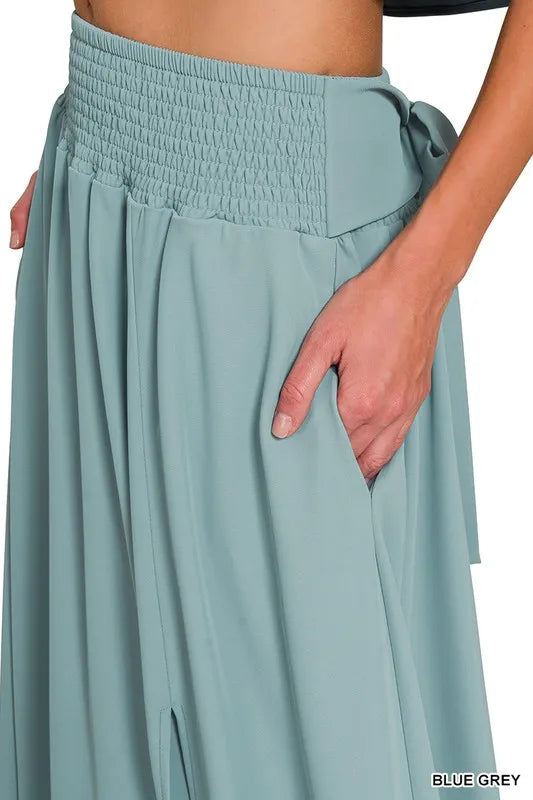 Zenana Heavy Woven Span Crop Tee & Skirt Set West2East Surf