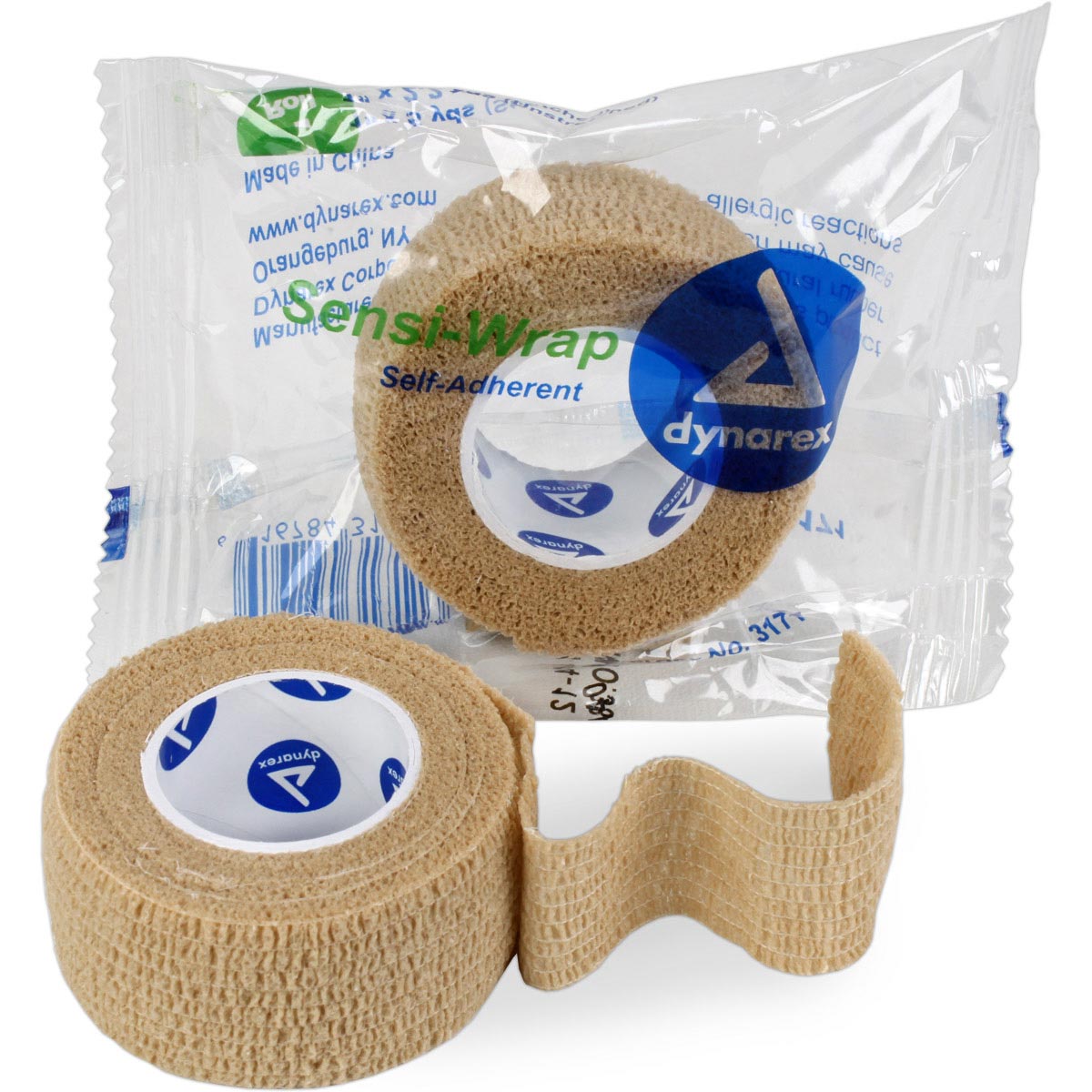 Sensi Wrap, Self-Adherent - 1" x 5 yds, Tan, 1 each quakekits.com