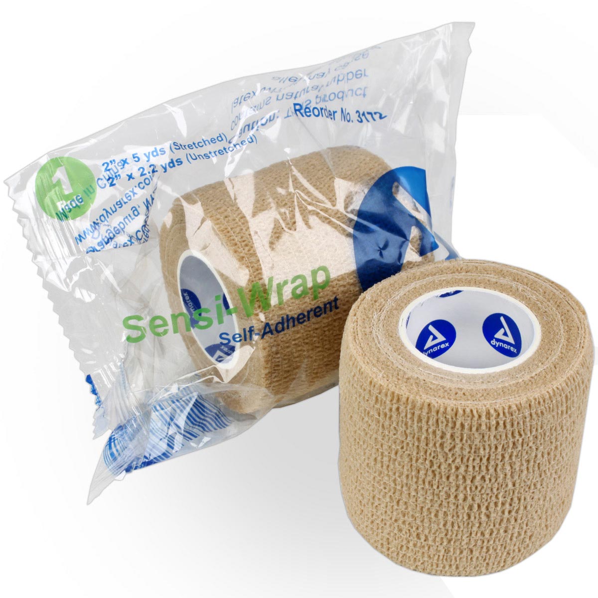 Sensi Wrap, Self-Adherent - 2" x 5 yds, Tan, 1 each quakekits.com