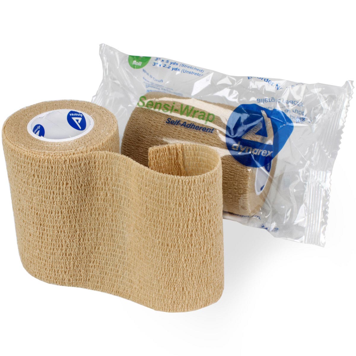 Sensi Wrap, Self-Adherent - 3" x 5 yds, Tan, 1 each quakekits.com