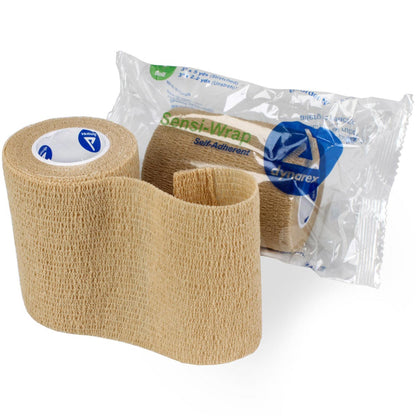 Sensi Wrap, Self-Adherent - 3" x 5 yds, Tan, 1 each quakekits.com