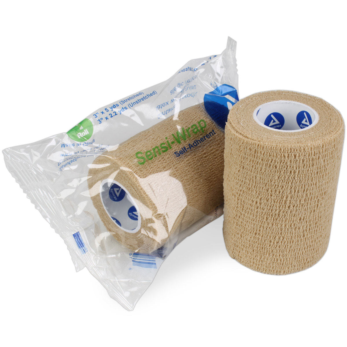 Sensi Wrap, Self-Adherent - 3" x 5 yds, Tan, 1 each quakekits.com