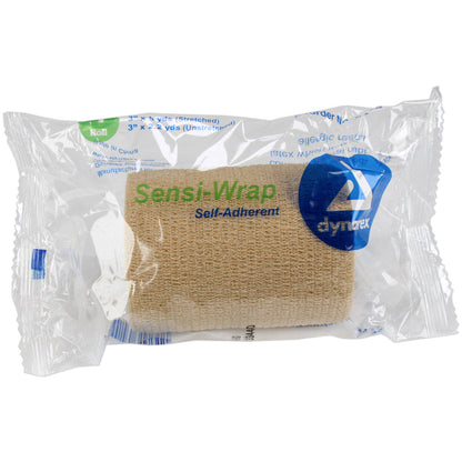 Sensi Wrap, Self-Adherent - 3" x 5 yds, Tan, 1 each quakekits.com