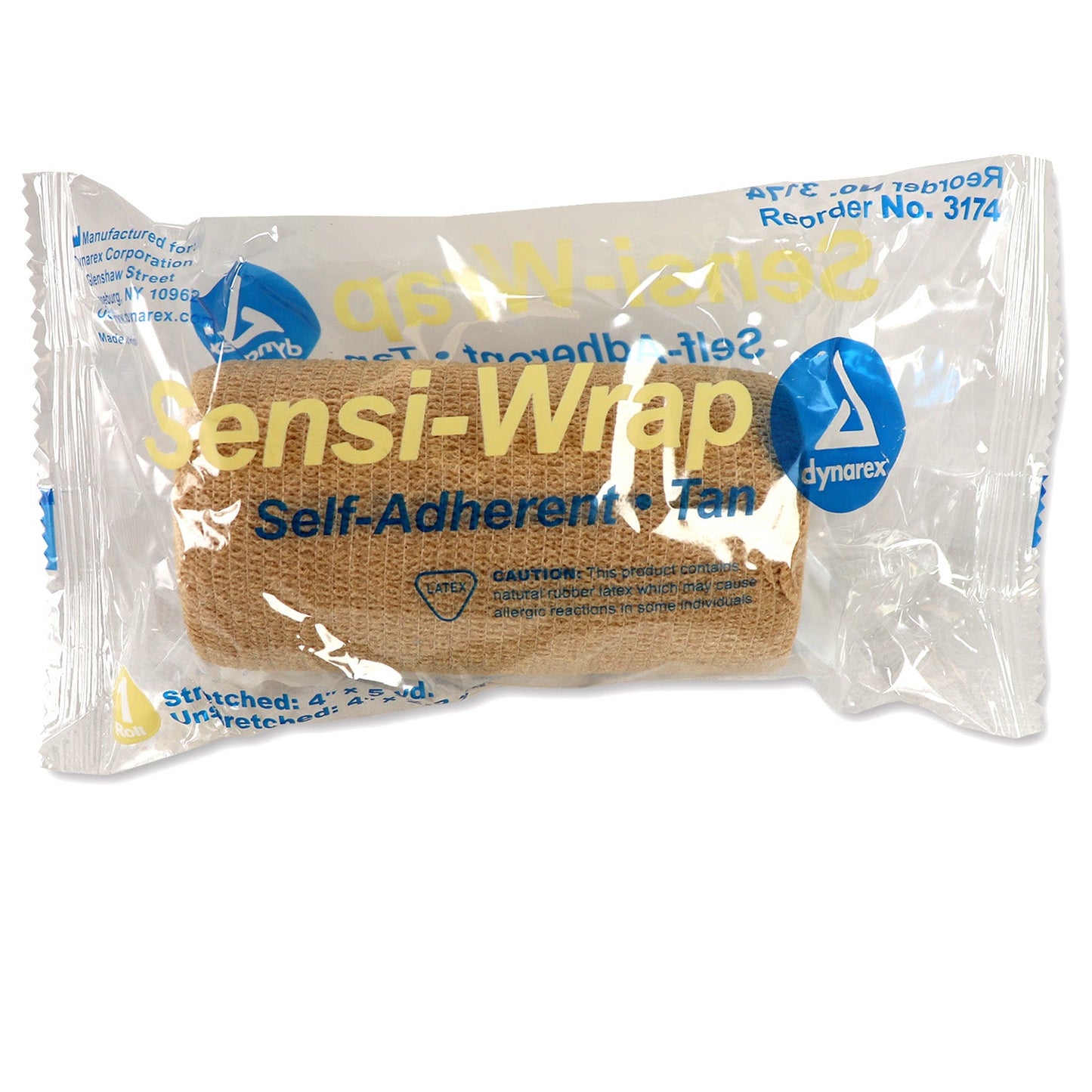 Sensi Wrap, Self-Adherent - 4" x 5 yds, Tan, 1 each quakekits.com