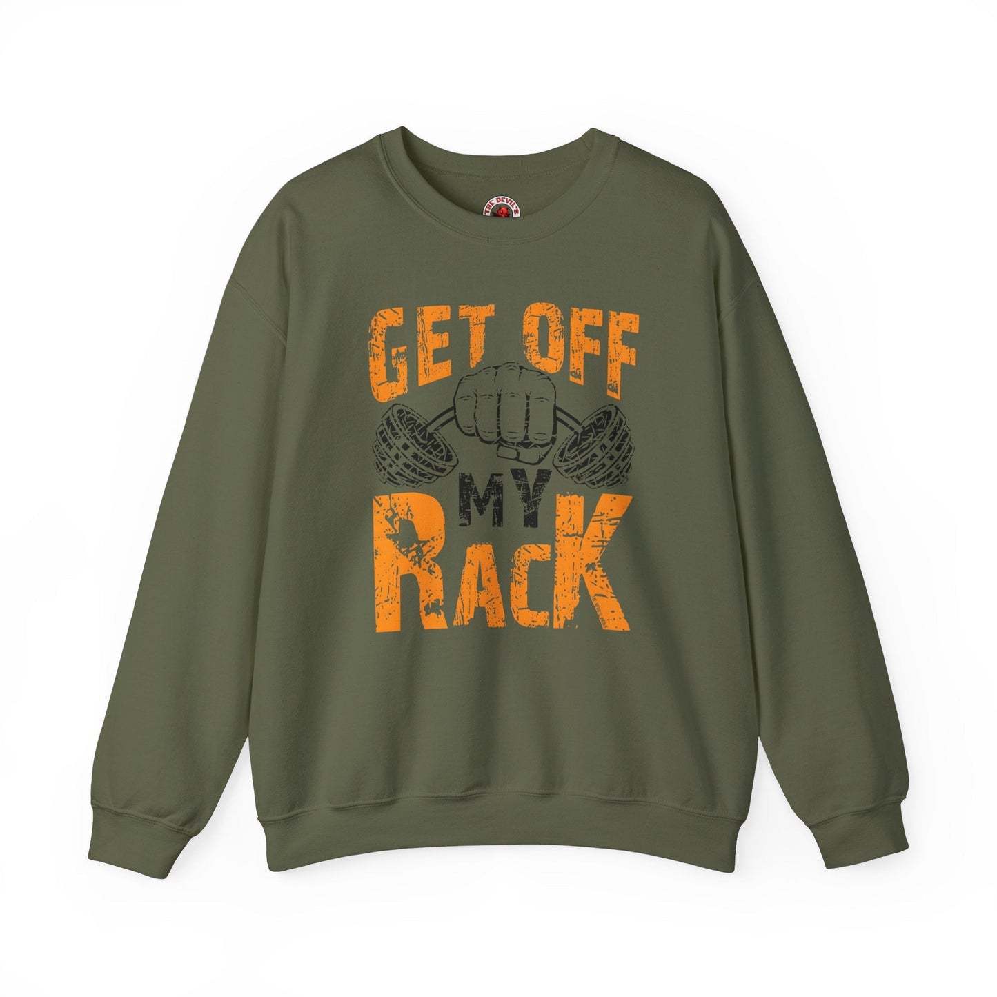 Get Off My Rack Crewneck Sweatshirt The Devil's Pickle