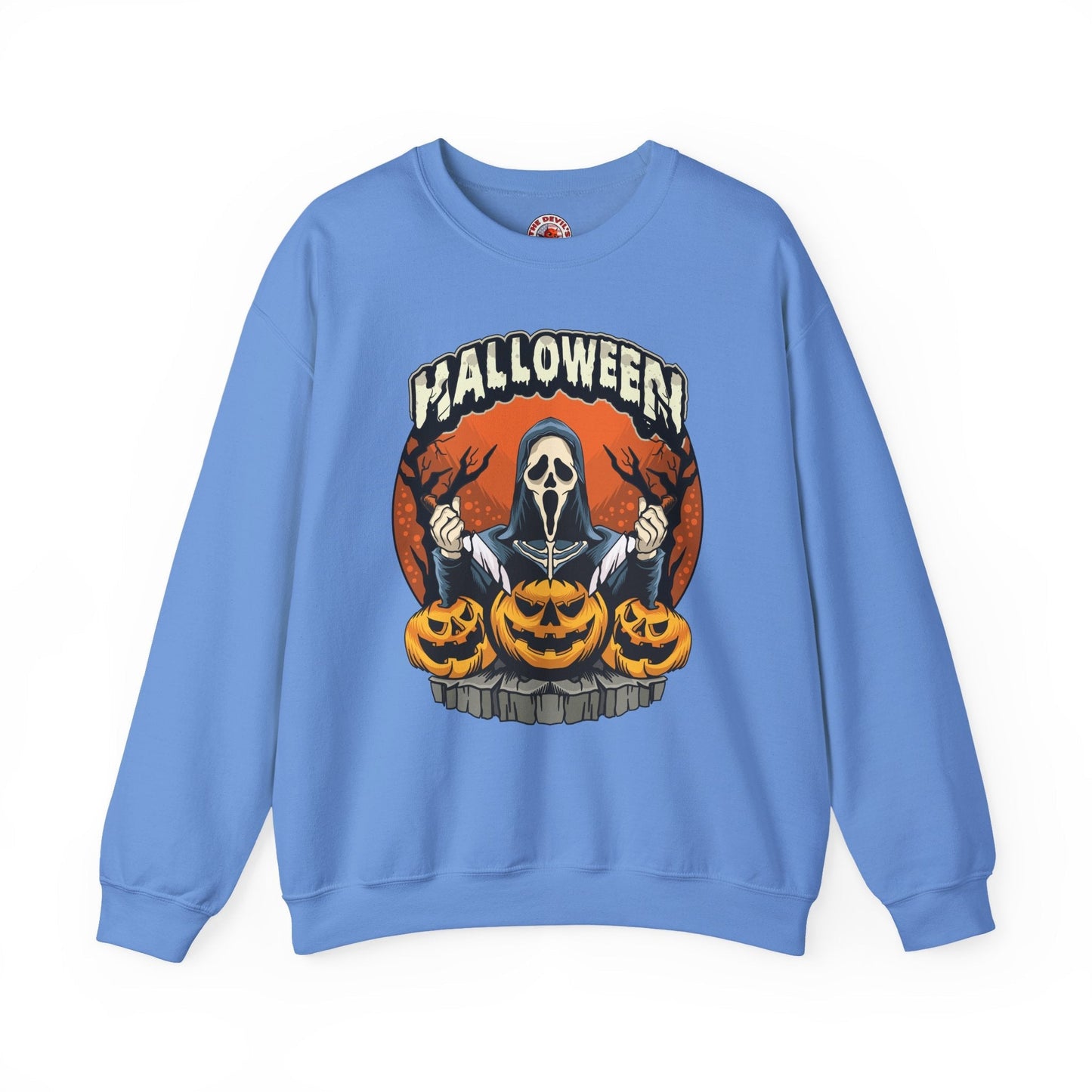 Screamer Killer Ghost Halloween Crewneck Sweatshirt The Devil's Pickle