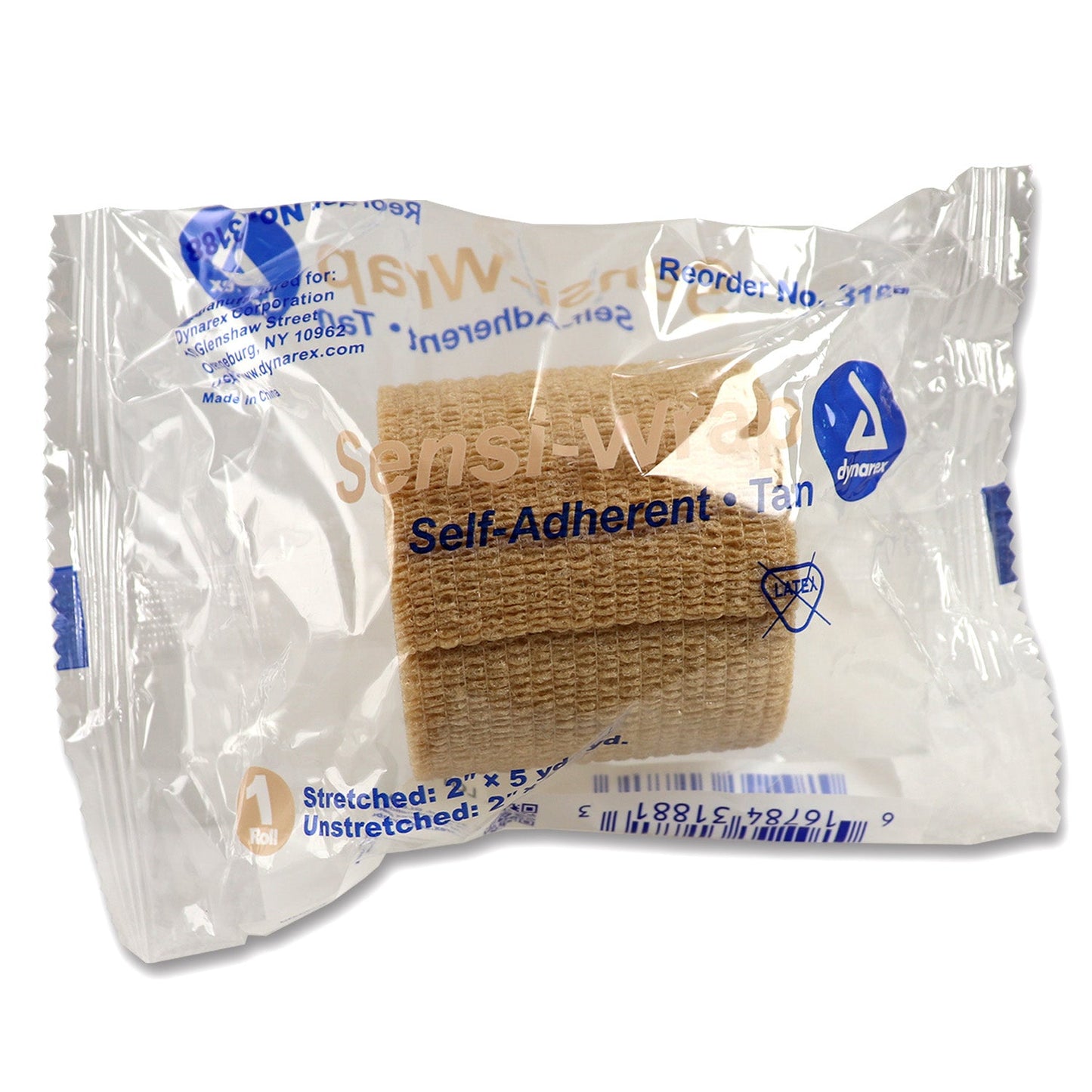 Sensi Wrap, Self-Adherent - Latex Free, 2" x 5 yds Tan, 1 each quakekits.com
