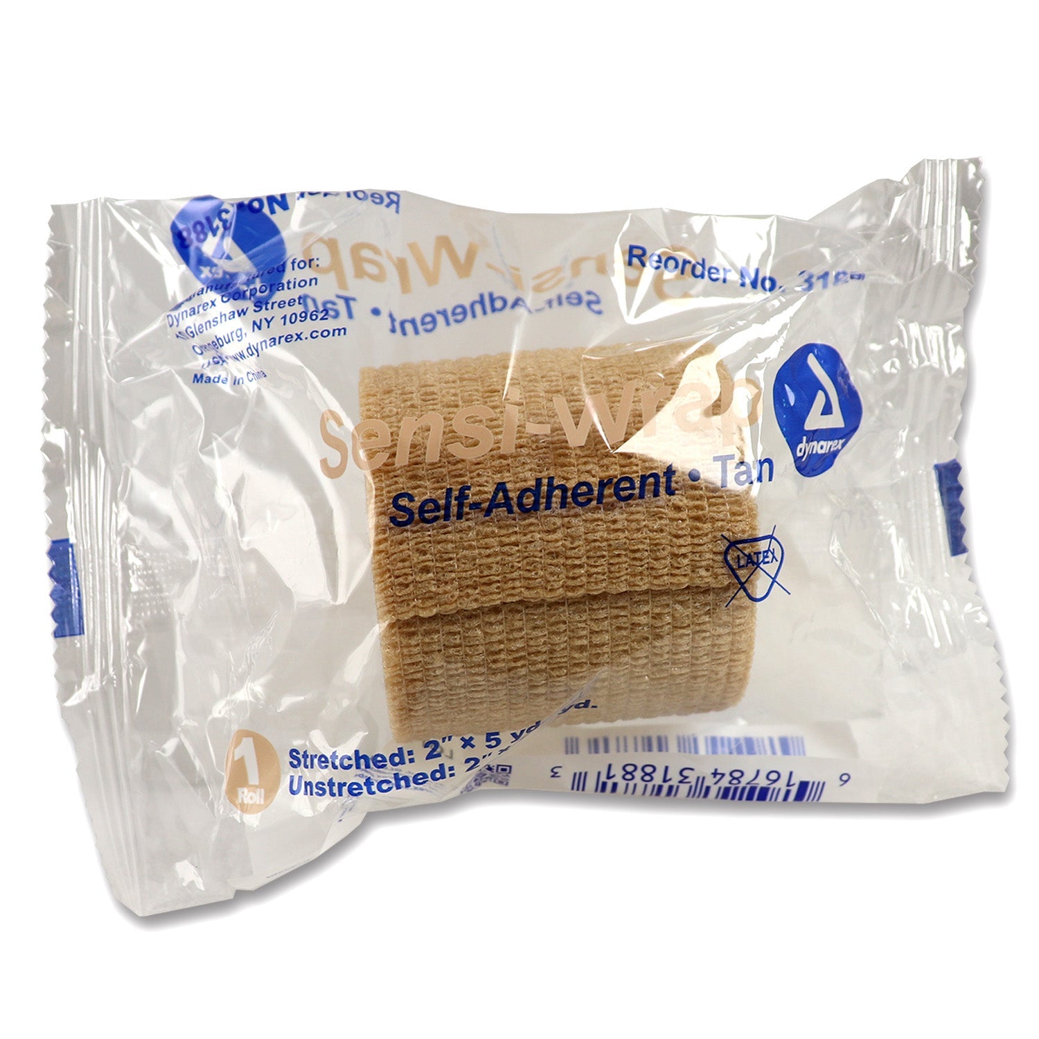 Sensi Wrap, Self-Adherent - Latex Free, 2" x 5 yds Tan, 1 each quakekits.com