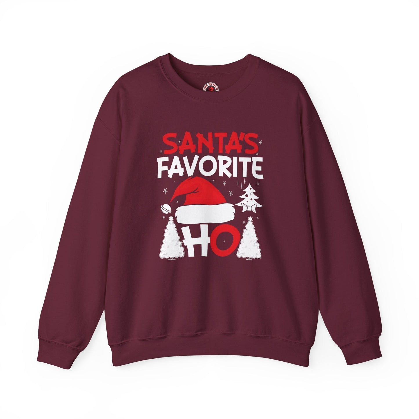 Santa's Favorite Ho Crewneck Sweatshirt The Devil's Pickle