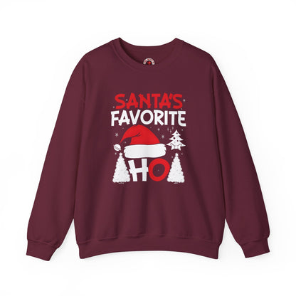 Santa's Favorite Ho Crewneck Sweatshirt The Devil's Pickle