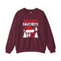 Santa's Favorite Ho Crewneck Sweatshirt The Devil's Pickle
