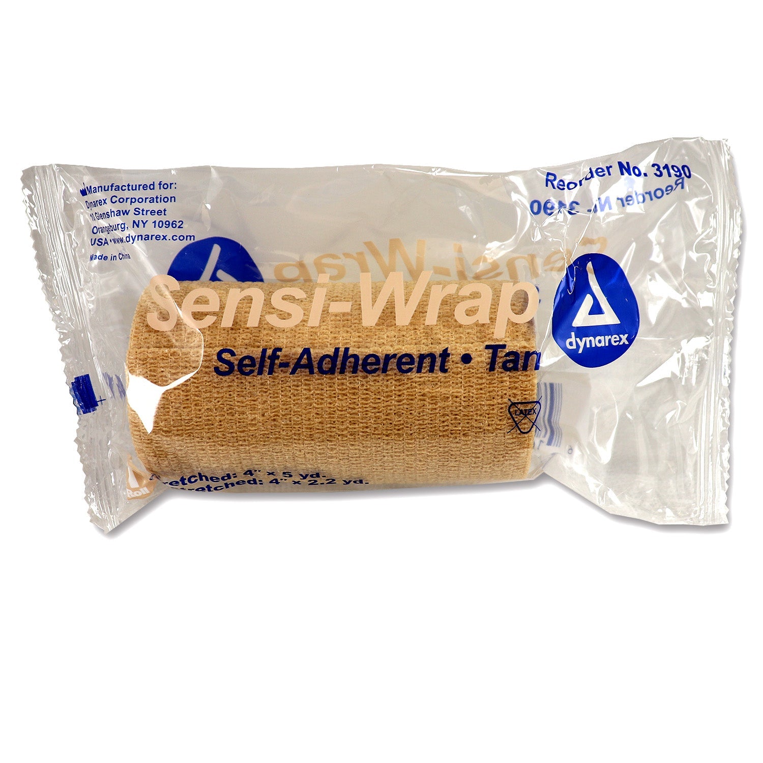 Sensi Wrap, Self-Adherent - Latex Free, 4" x 5 yds Tan, 1 each quakekits.com