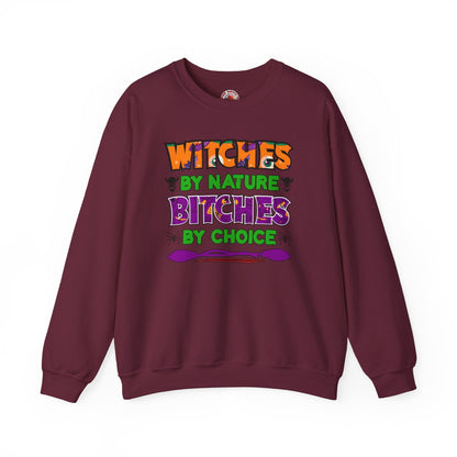 Witches By Nature Bitches By Choice Crewneck Sweatshirt The Devil's Pickle