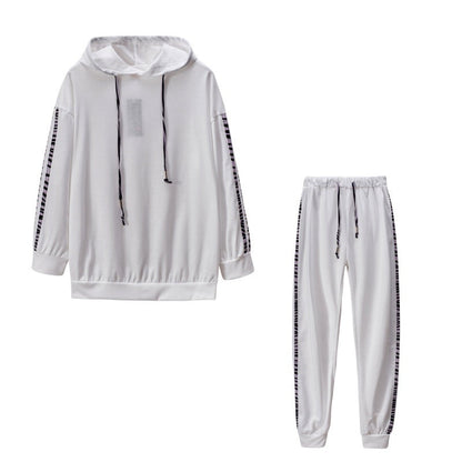 Solid Color Striped Casual Hoodie Two-piece Set See size chart under “more details” The Fashion Celestial