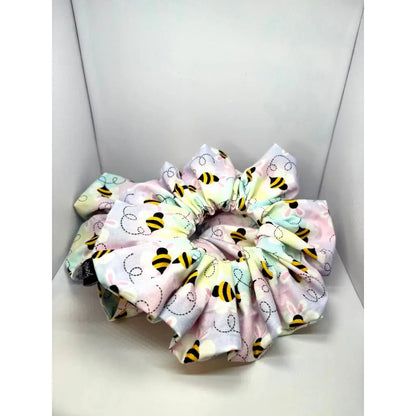 Pastel Bees Easter Scrunchie Enchanted Scrunch