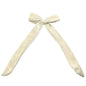 Ivory Crushed Velvet Christmas Bow Enchanted Scrunch