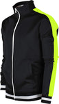 -TRACK JACKET Mens Urban Hip Hop Premium Track Jacket - Slim Fit Side Taping Sportswear Urbanwear Streetwear Top