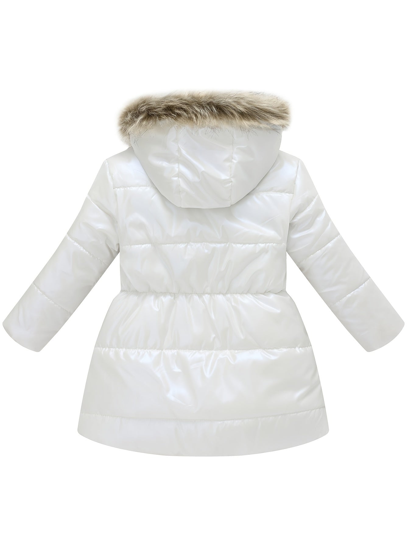New Winter Collection for Older Kids: Unisex Mid-Length Glossy Thickened Hooded Jacket NovaCart