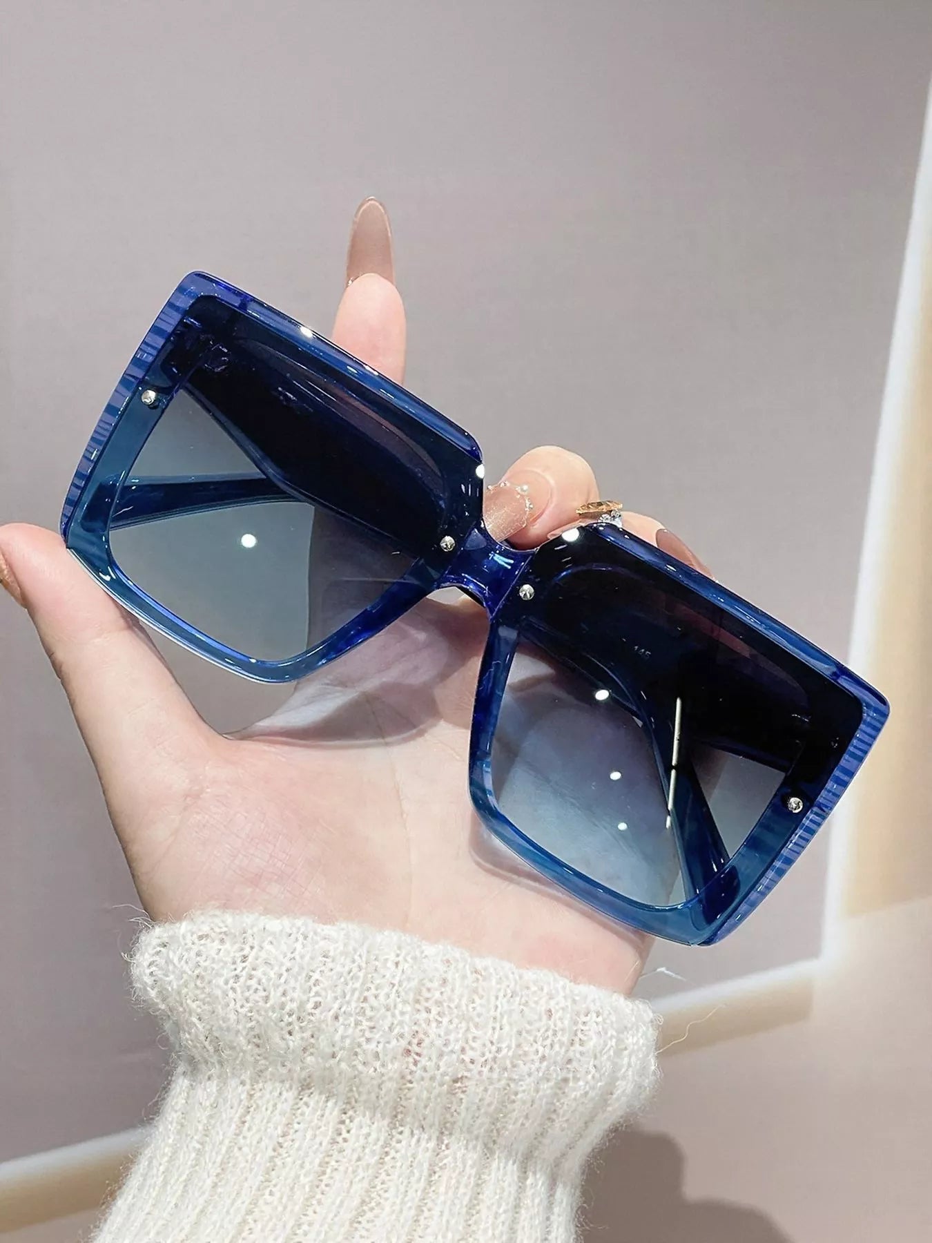 Oversized Gradient Square Sunglasses New Era Fashion LLc