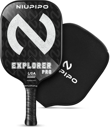 Pickleball Paddles Set of 2/4/1, USAPA Approved Graphite Carbon Fiber Pickleball Rackets, Polypropylene Honeycomb Core, Cushion 4.72In Grip, Bag/Cover, Pickle Ball Paddle Set for Men Women