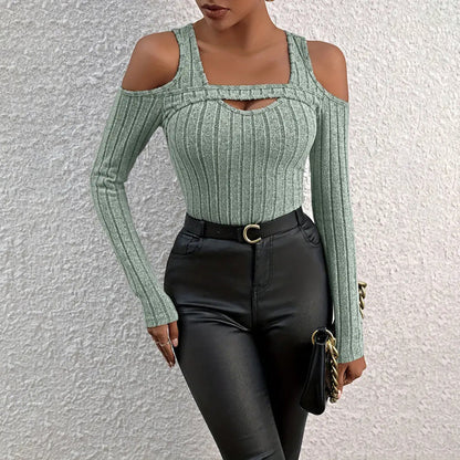 Women's Ribbed Long Sleeve Top FitiqueFit