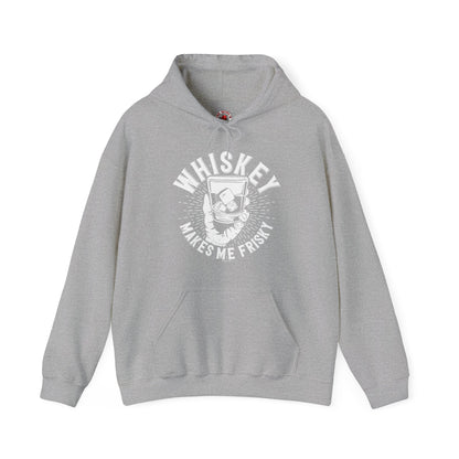 Whiskey Makes Me Frisky Hooded Sweatshirt The Devil's Pickle