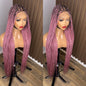 Light pink darkroot knotless braiddd wig HOL stores