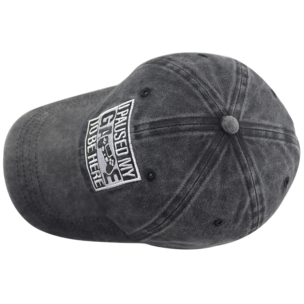 I Paused My Game to Be Here Adjustable Baseball Cap FitiqueFit