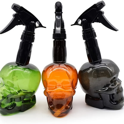 200Ml/7Oz Empty Spray Bottle with a Fine Mist Sprayer Featuring a Retro Skull Design, Made of Plastic And Refillable, Ideal for Hair Styling, Cleaning, And Plant Care NovaCart