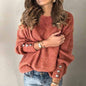 Long Sleeve Round Neck Button Knit T-shirt See size chart under “more details” The Fashion Celestial