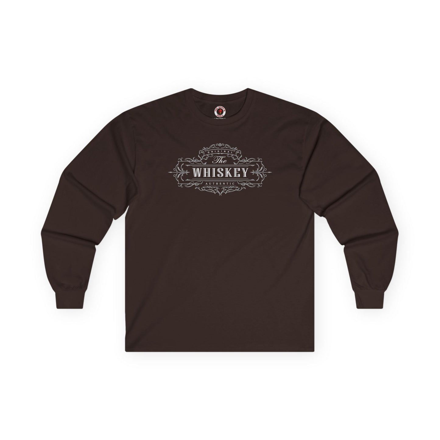 The Original Authentic Whiskey Long Sleeve Tee The Devil's Pickle
