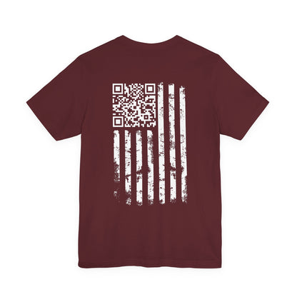 American Flag QR Code T-Shirt The Devil's Pickle