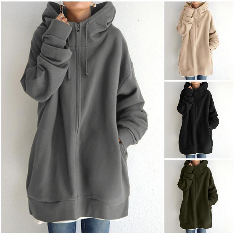 Women's Fuzzy Hoodies Long Sport Pullover Hoodie Full-Zip Hoodie Sweatshirt See size chart under “more details” The Fashion Celestial