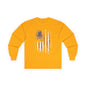 Distressed American Flag Long Sleeve Tee The Devil's Pickle