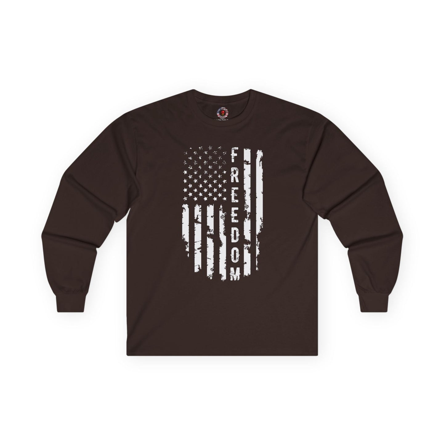 Freedom American Flag Long Sleeve Tee The Devil's Pickle