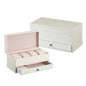 Men's drawer-style 4-seat leather watch display box