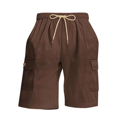 Mens Corduroy Multi-Pocket Shorts For Sports SnagBag