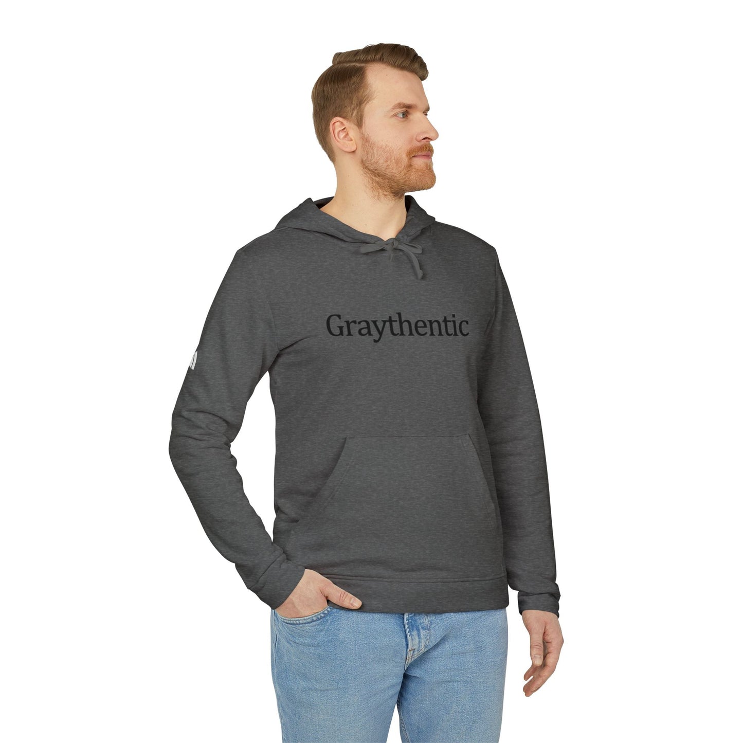 adidas Unisex Fleece Hoodie "Graythentic" Grayceful LLC